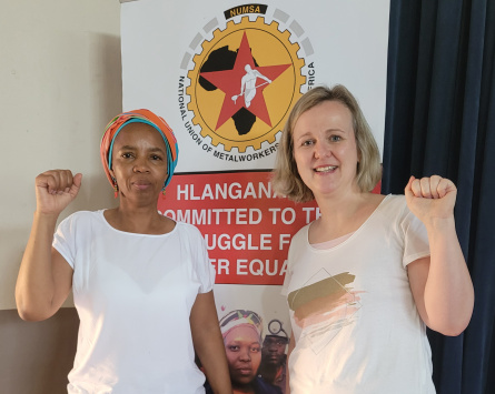 Puleng Phaka (NUMSA 2. Vizepräsidentin), Andrea Schäfer (SFB 1342)